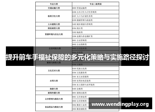 提升前车手福祉保障的多元化策略与实施路径探讨 提升前车手福祉保障的多元化策略与实施路径探讨